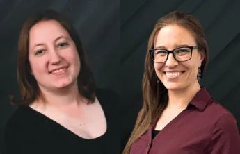 A portrait of two professional women that represent the YMCA Program Executive for Child Development