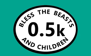 Graphic image of a Bless the Beasts and the Children 0.5K logo